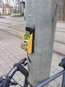 Foto: Zerstörte Ampelbedienung 